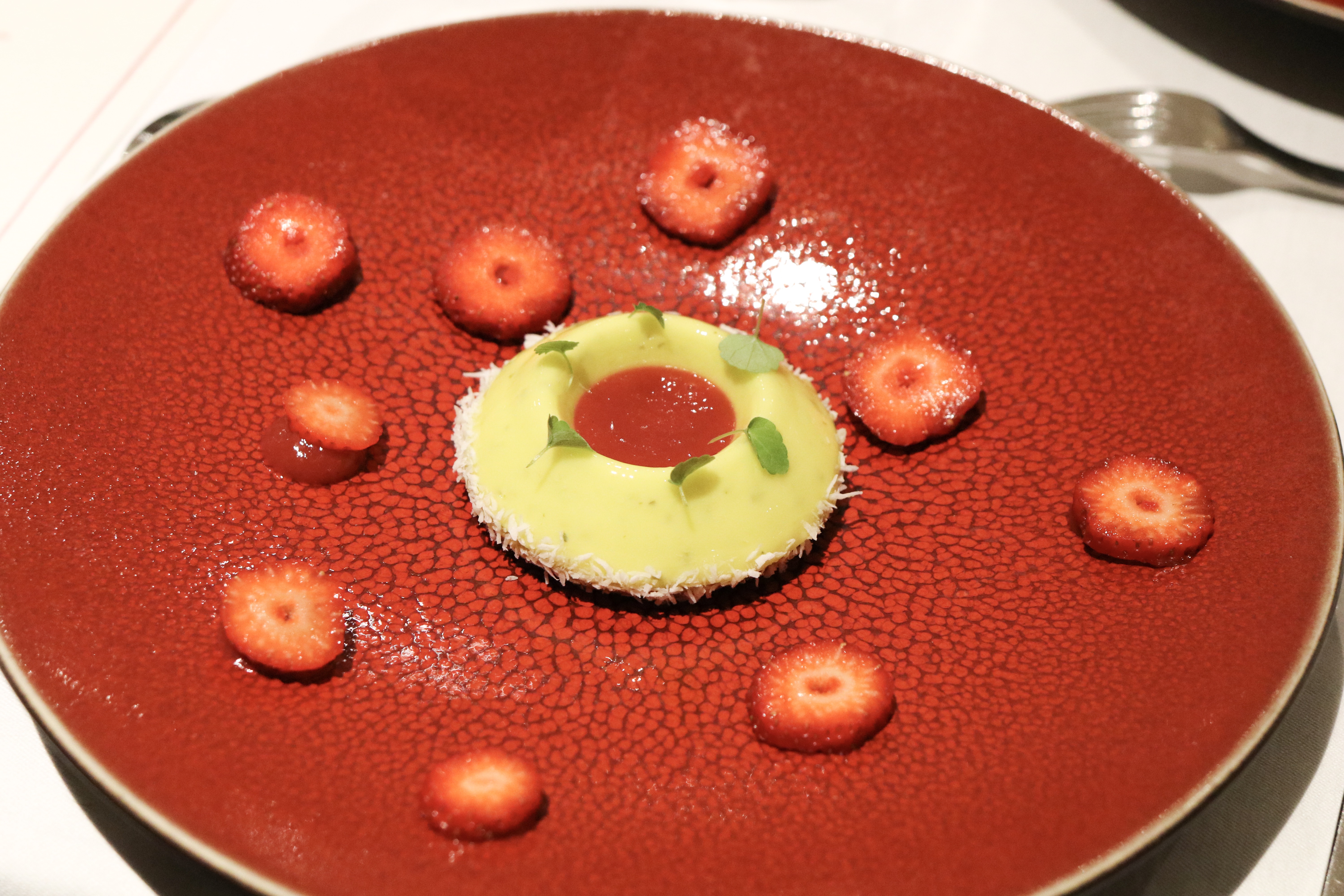 La tarte au citron façon mojito - Gelée de fraise et fraise des bois