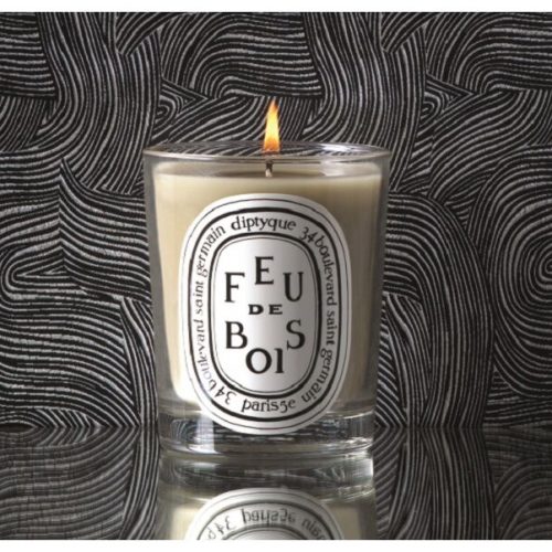 Bougie feu de bois